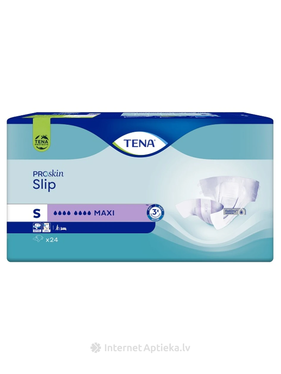 Tena Slip Maxi подгузники для взрослых, S, 24 шт. | internetaptieka.lv