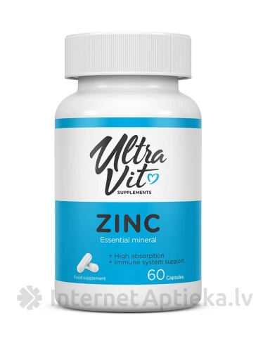 ULTRAVIT Zinc, 60 kapsulas | internetaptieka.lv
