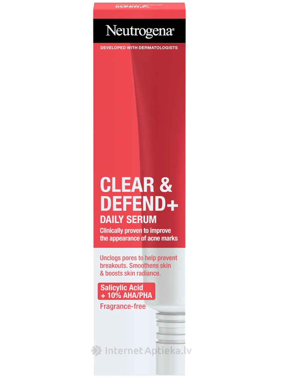 NEUTROGENA Clear&Defend+ serums sejai, 30 ml | internetaptieka.lv