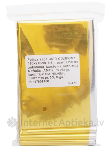 Med Comfort Folijas sega 160 x 210 cm, 1 gb. | internetaptieka.lv