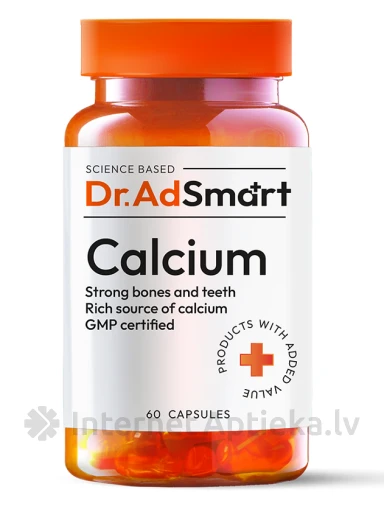 Dr. AD Smart Calcium капсулы, 60 шт. | internetaptieka.lv