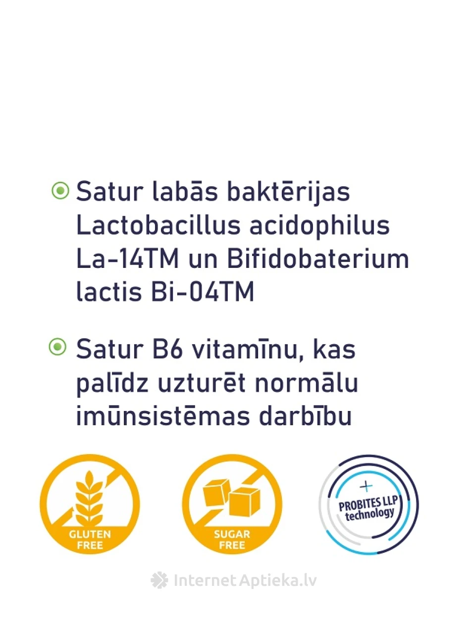 Acidolac® JUNIOR, 20 жевательных таблеток | internetaptieka.lv