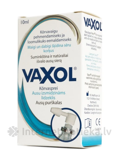 Vaxol olīveļļas līdzeklis pret sēra korķi, 10 ml | internetaptieka.lv