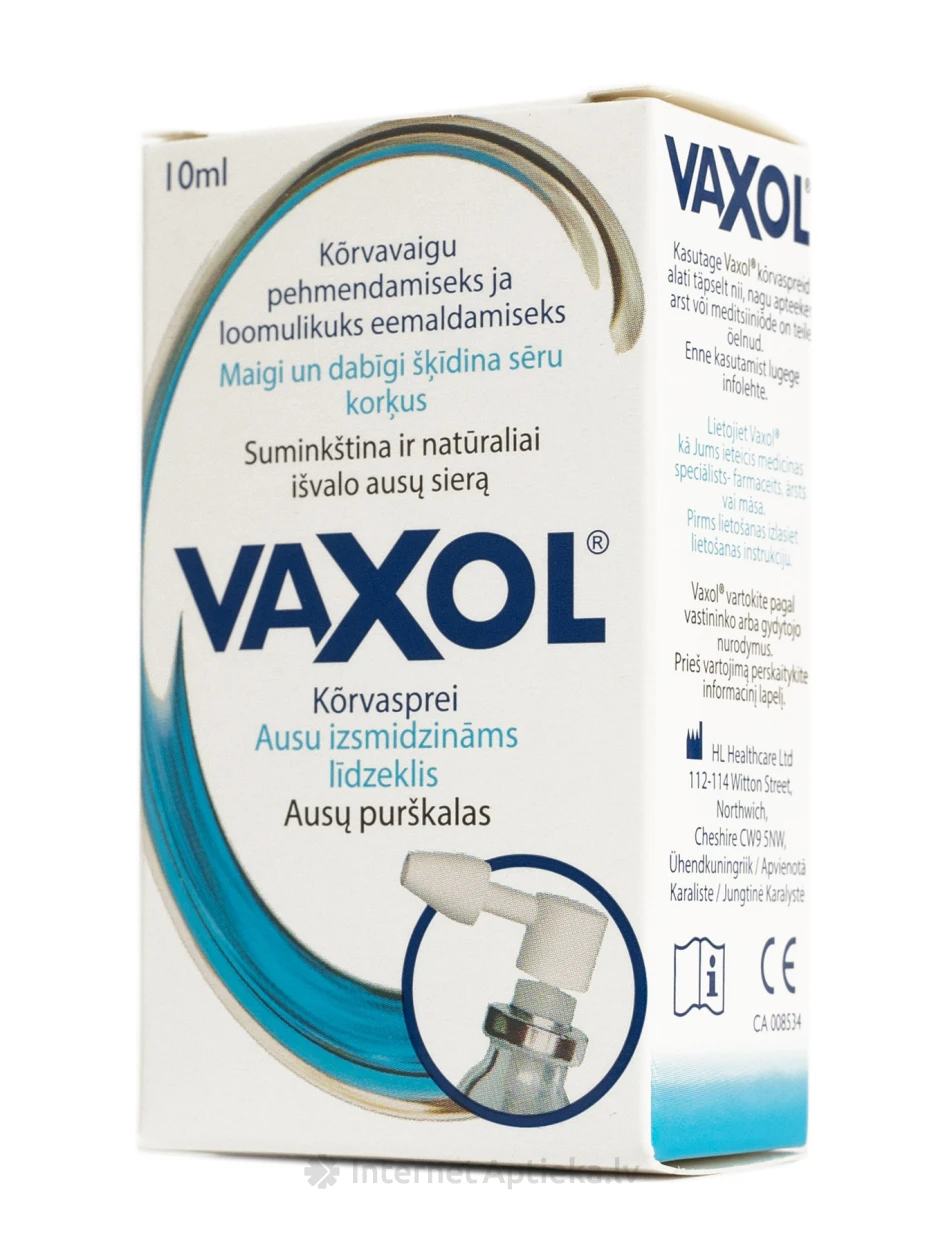 Vaxol oliiviõli vahend kõrvavaha jaoks, 10 ml | internetaptieka.lv