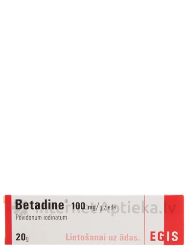 Betadine ziede 100mg/g, 20 g | internetaptieka.lv