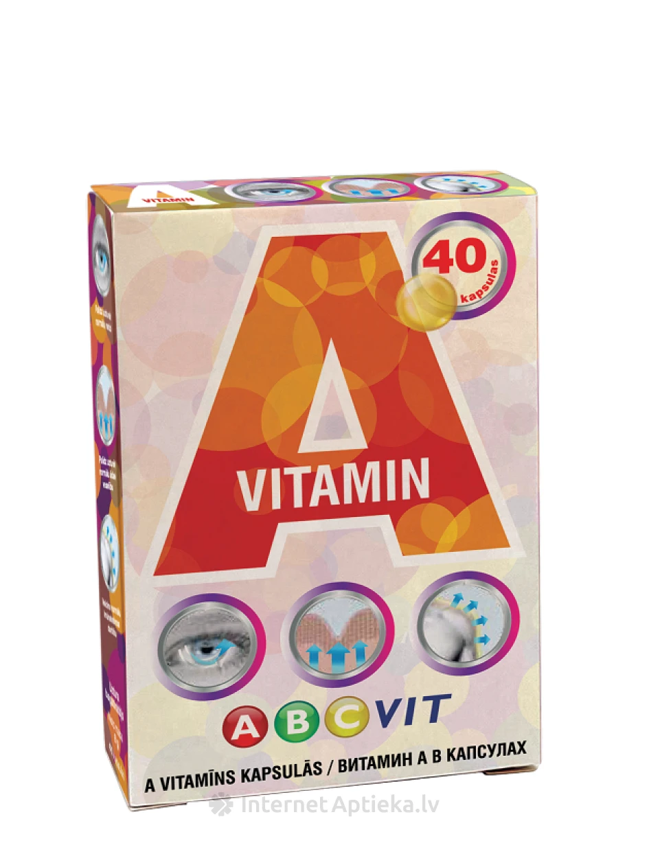 A VITAMIN ABCvit, 40 kapsulas | internetaptieka.lv