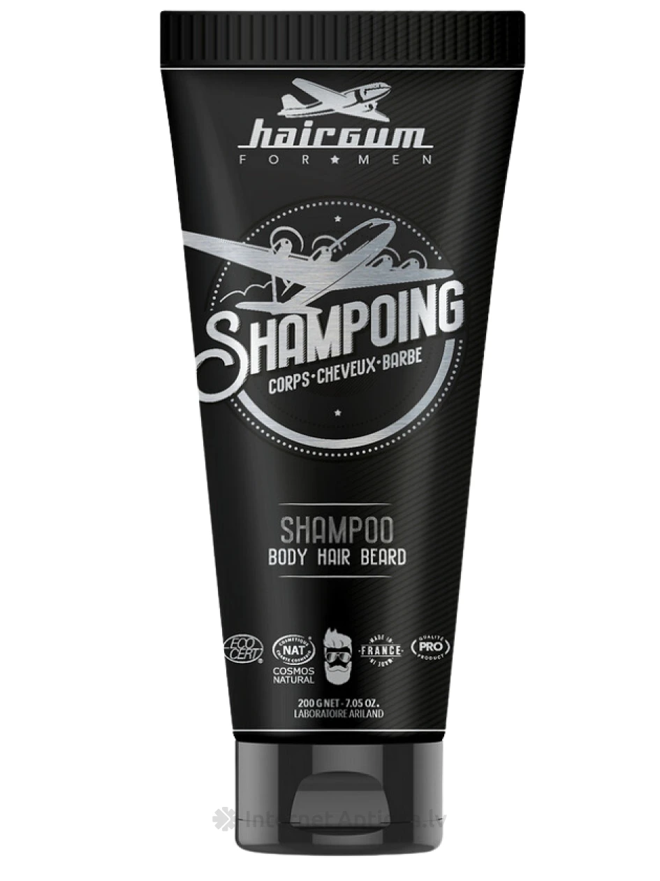 HAIRGUM Šampoon juustele, habemele ja kehale, 200 g | internetaptieka.lv
