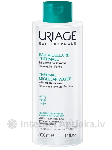 URIAGE Термальная мицеллярная вода для комбинированной/жирной кожи, 500 мл | internetaptieka.lv
