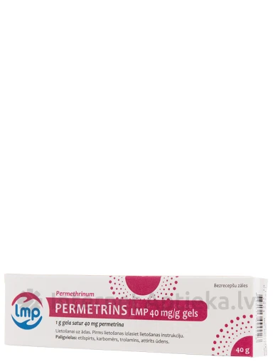 Permetrīna gels 40mg/g, 40 g | internetaptieka.lv