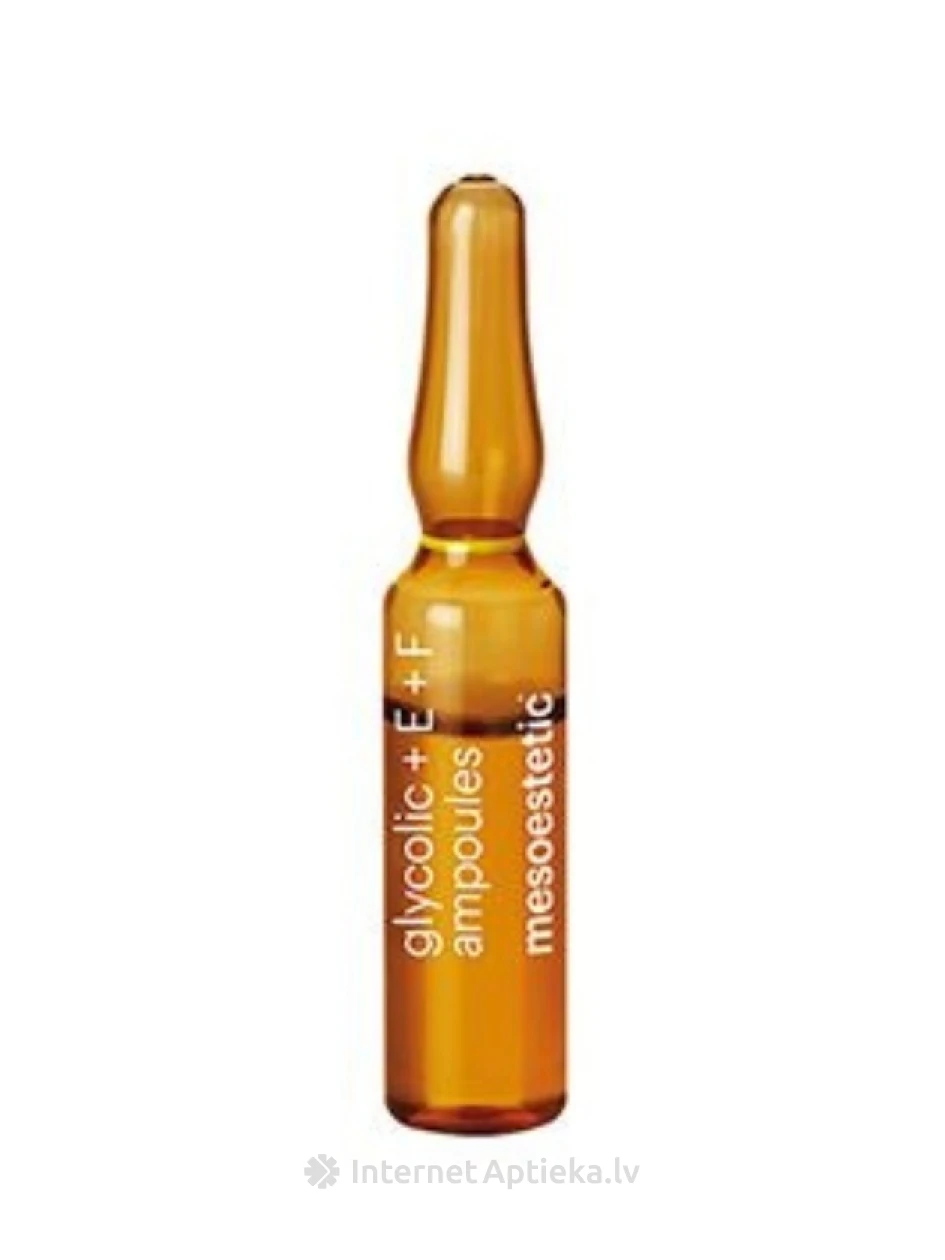 Mesoestetic glikolskābes ampulas ar E un F vitamīniem, 10 x 2 ml | internetaptieka.lv