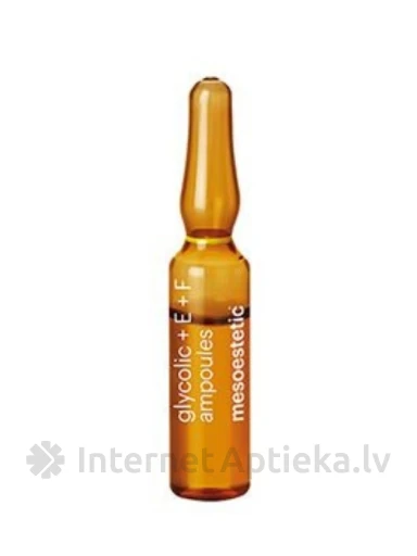Mesoestetic glikolskābes ampulas ar E un F vitamīniem, 10 x 2 ml | internetaptieka.lv