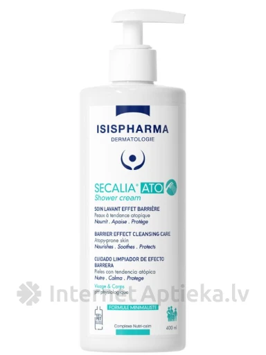 ISISPHARMA SECALIA ATO dušas krēms sausai atopiskai ādai, 400 ml | internetaptieka.lv