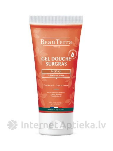 BeauTerra Monoi гель для душа, масло Монои, 200 мл | internetaptieka.lv