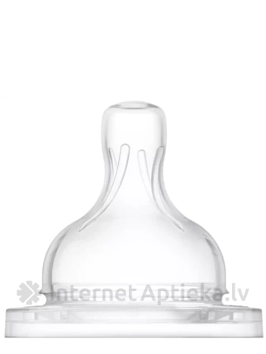 PHILIPS AVENT Силиконовые соски для бутылочек с быстрым потоком 6м+, 2 шт. | internetaptieka.lv