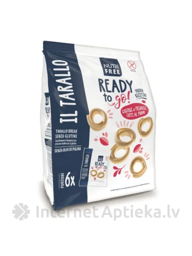 NUTRIFREE TARALLO BREAK bezglutēna sāļā itāļu uzkoda, 180 g | internetaptieka.lv
