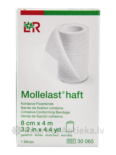 Mollelast haft kinnitusside, 4m x 8cm | internetaptieka.lv