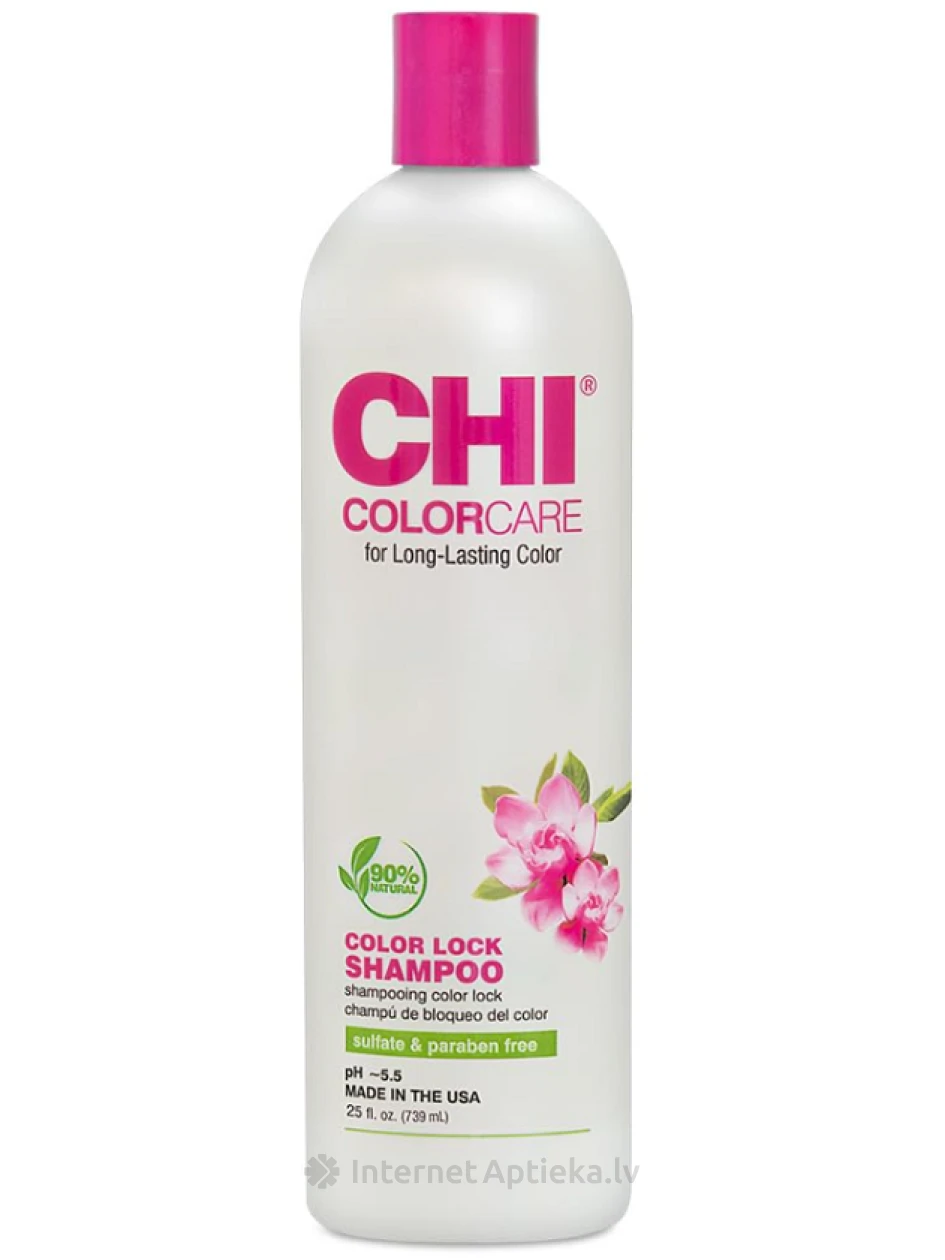 CHI COLORCARE Šampūns Color Lock, 739 ml | internetaptieka.lv
