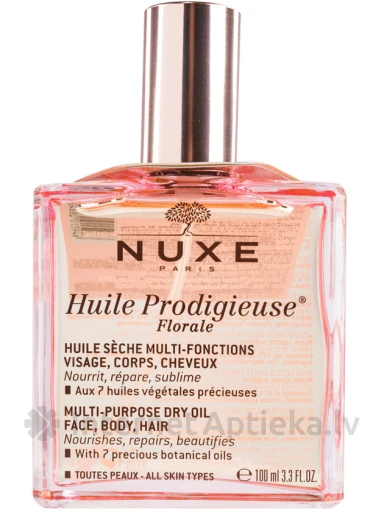 NUXE Sausā eļļa sejas un ķermeņa aprūpei, 100 ml | internetaptieka.lv