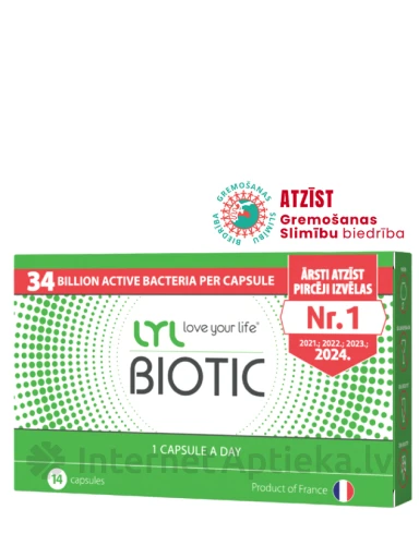 LYL BIOTIC, 14 kapsulas | internetaptieka.lv
