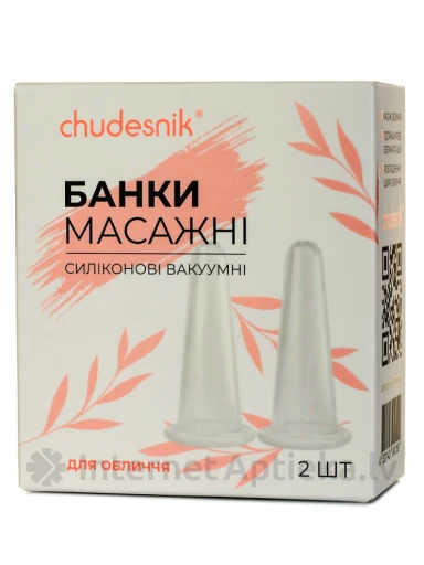 Чудесник Массажные баночки для лица размер М, 2 шт. | internetaptieka.lv
