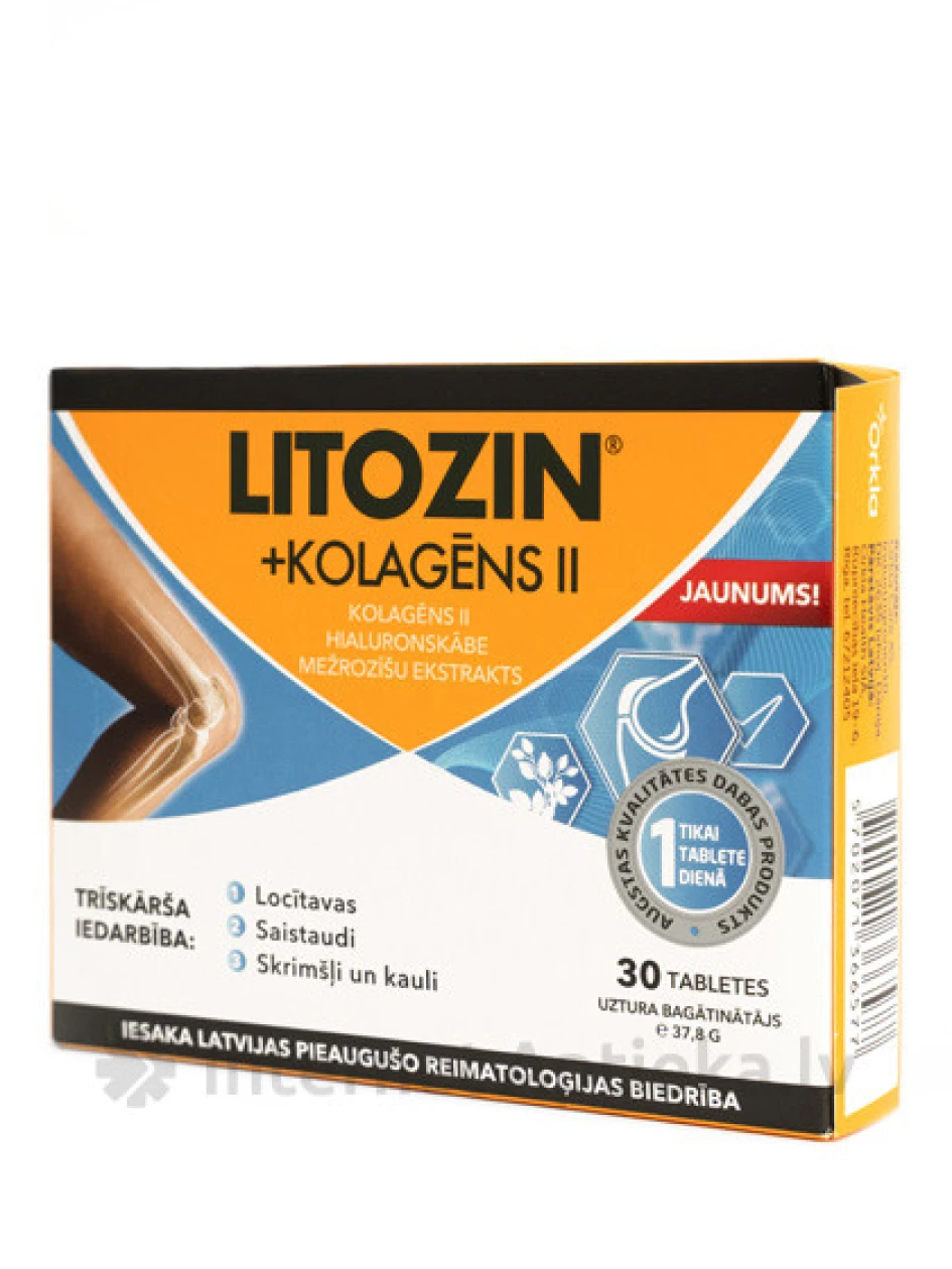 Litosiin + kollageen II, 30 tabletti | internetaptieka.lv