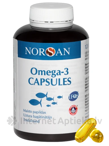 NORSAN OMEGA-3, 120 kapsulas | internetaptieka.lv