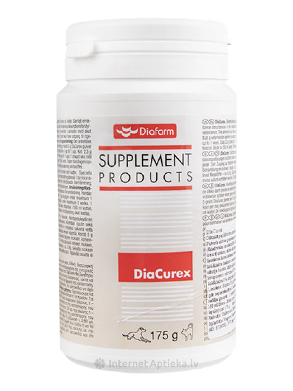 Diafarm DiaCurex pūderis suņiem un kaķiem, 175 g | internetaptieka.lv