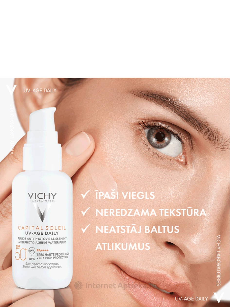 VICHY Capital Soleil UV-Age Daily SPF 50+ флюид, 40 мл | internetaptieka.lv