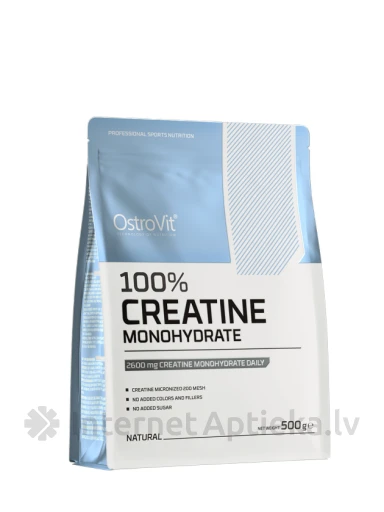 OstroVit Creatine Monohydrate pulveris (natural, sport blue), 500 g | internetaptieka.lv