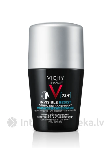 Vichy Invisible Protection 72h antiperspirant meestele, 50 ml | internetaptieka.lv