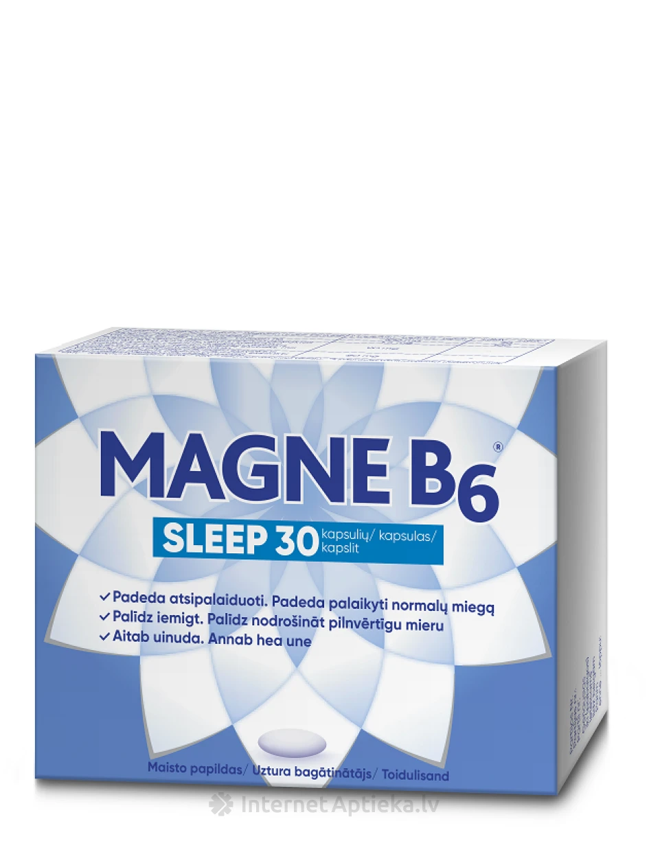 Magne B6 Sleep kapslid, 30 kapslit | internetaptieka.lv