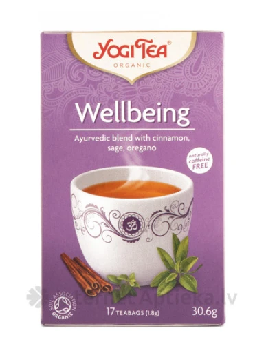 Tēja Yogi Wellbeing Labsajūtai, 17 paciņas | internetaptieka.lv