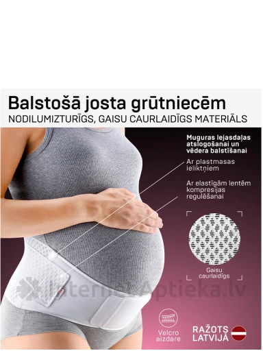 Tonus Elast Medicīniskā elastīgā balstošā josta grūtniecēm Gerda AIR 3. izmērs (balta), 1 gb. | internetaptieka.lv