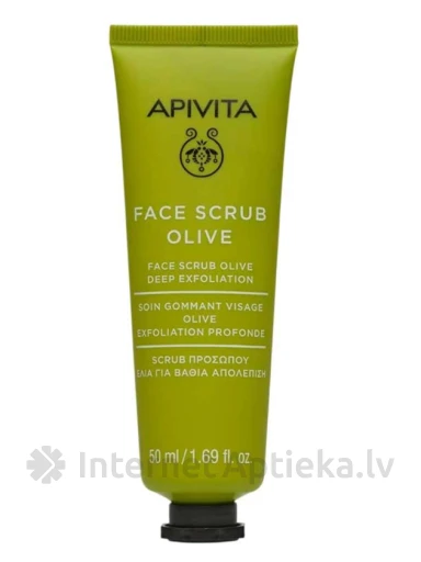 APIVITA Veido šveitiklis su alyvuogėmis, 50 ml | internetaptieka.lv