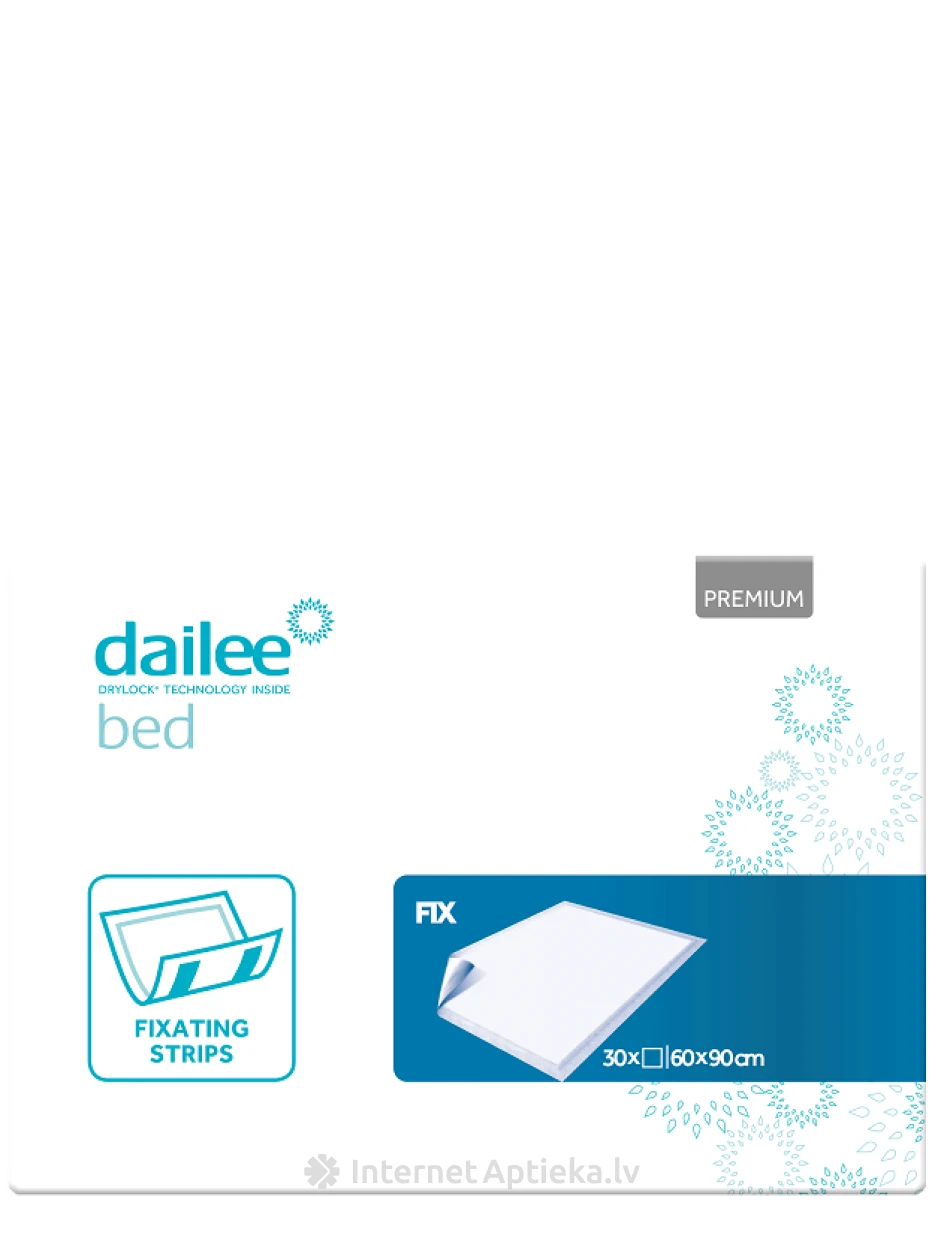 Dailee Bed Premium Fix 60x90 cm пеленки, 30 шт. | internetaptieka.lv