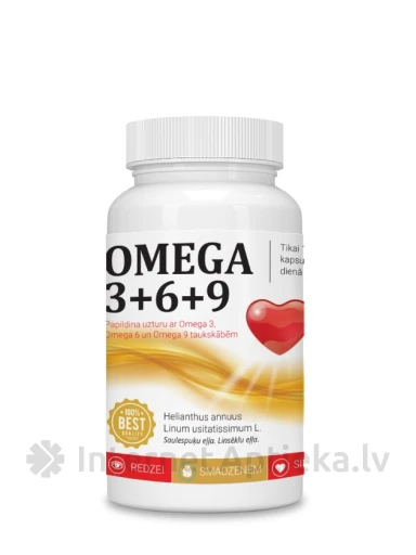 Omega 3+6+9 1000 mg kapslit, 30 tk. | internetaptieka.lv