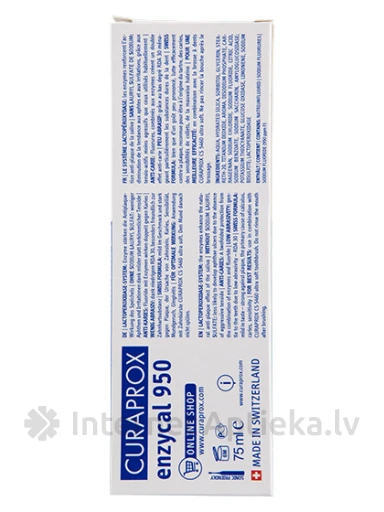 CURAPROX enzycal 950 zobu pasta, 75 ml | internetaptieka.lv