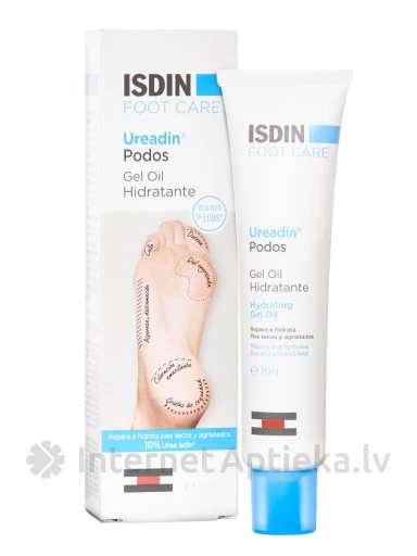 ISDIN UREADIN Gel Oil Jalakreem - õligeel karbamiidiga, 75 ml | internetaptieka.lv