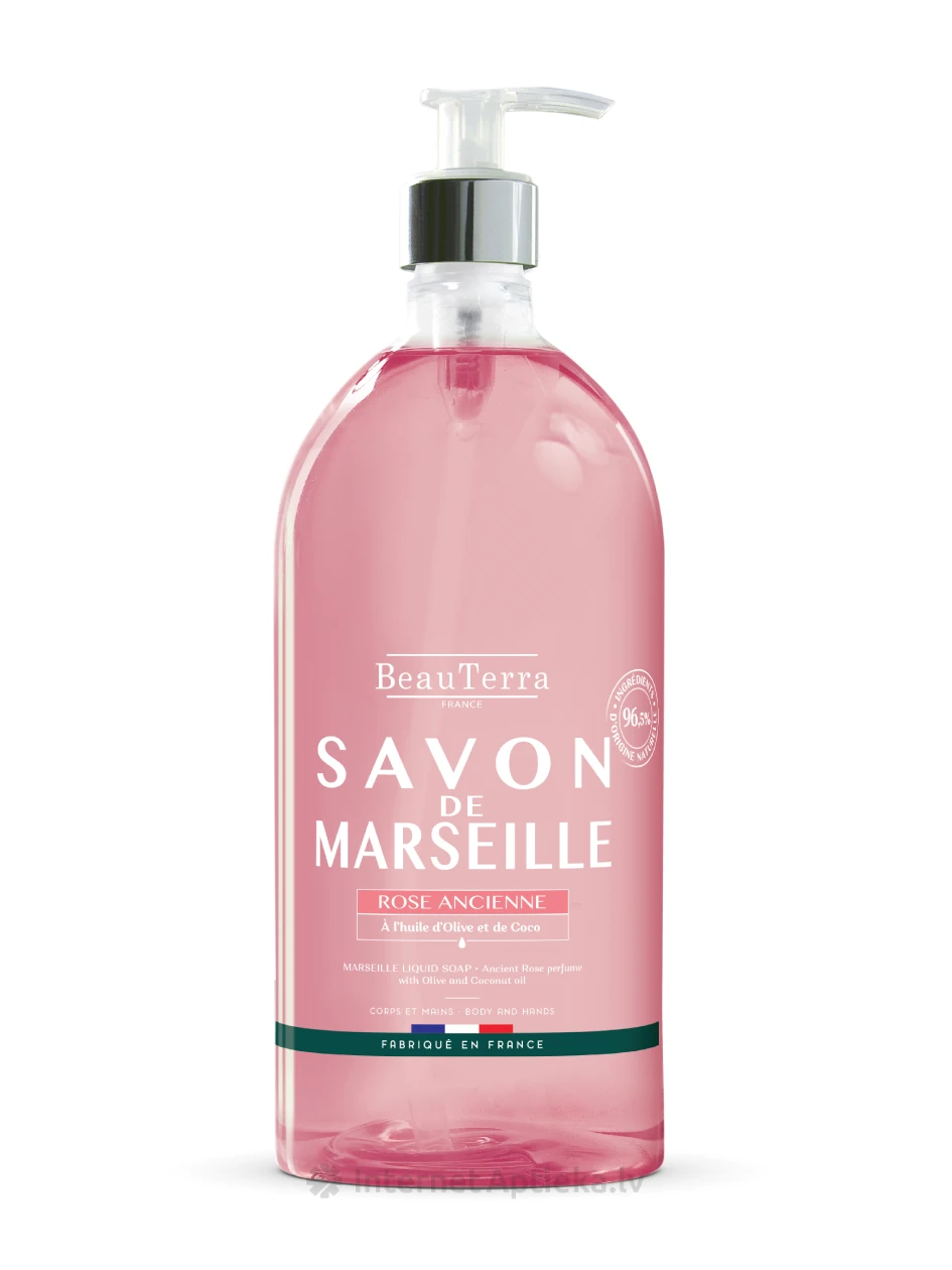 BeauTerra antīko rožu marseļas šķidrās ziepes, 1 L | internetaptieka.lv
