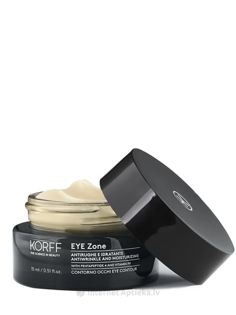 KORFF EYE ZONE mitrinošs pretgrumbu krēms acu kontūrai, 15 ml | internetaptieka.lv