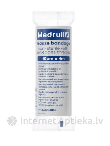 Medrull marles saite nesterila, 4 m x 10 cm | internetaptieka.lv
