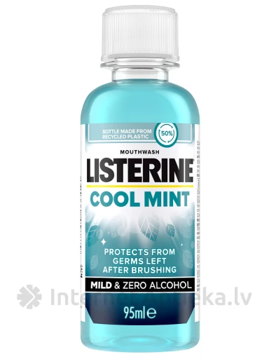 LISTERINE mutes skalojamais līdzeklis Coolmint Mild Taste, 95 ml | internetaptieka.lv