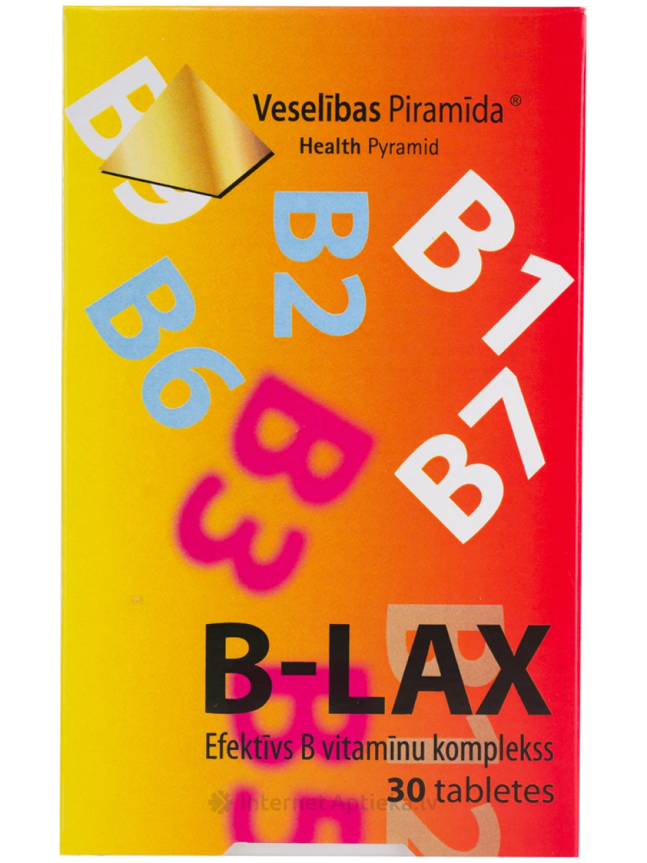 Veselības Piramīda B-Lax, 30 tabletes | internetaptieka.lv
