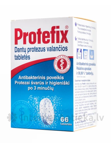 Protefix Aktiv Reiniger protēžu tīrītājs, 66 tabletes | internetaptieka.lv