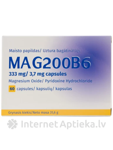 MAG200B6, 60 kapslit | internetaptieka.lv
