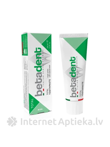 BETADENT TOTAL зубная паста, 100 мл | internetaptieka.lv
