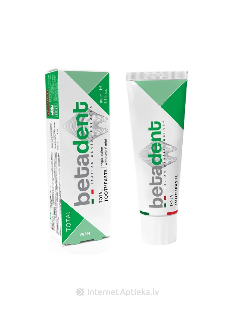 BETADENT TOTAL zobu pasta, 100 ml | internetaptieka.lv