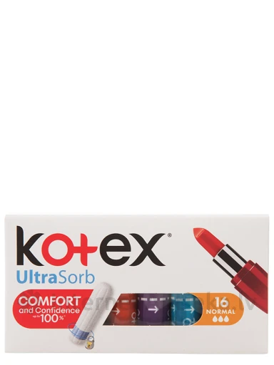 Kotex tamponi UltraSorb Normal, 16 gb. | internetaptieka.lv