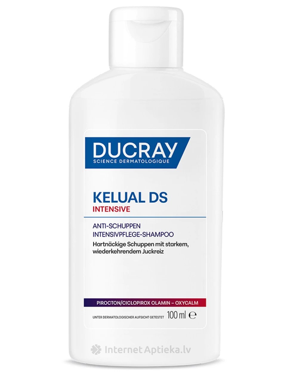 DUCRAY KELUAL DS Интенсивный шампунь против перхоти, 100 мл | internetaptieka.lv