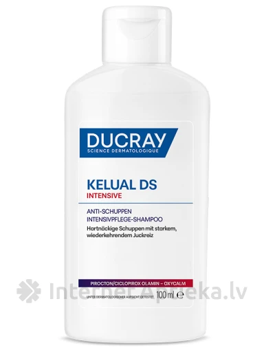 DUCRAY KELUAL DS Интенсивный шампунь против перхоти, 100 мл | internetaptieka.lv
